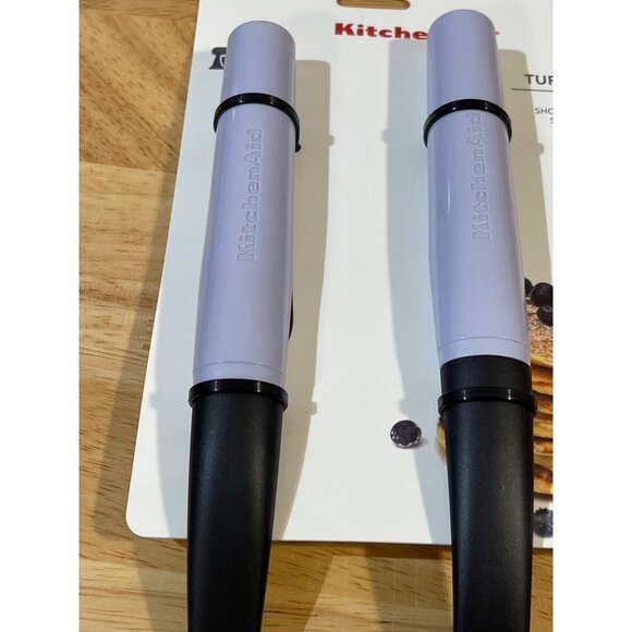 KITCHENAID LAVENDER 2Pc. Slotted Turner & Solid Turner Tool SET New - Picture 3 of 4